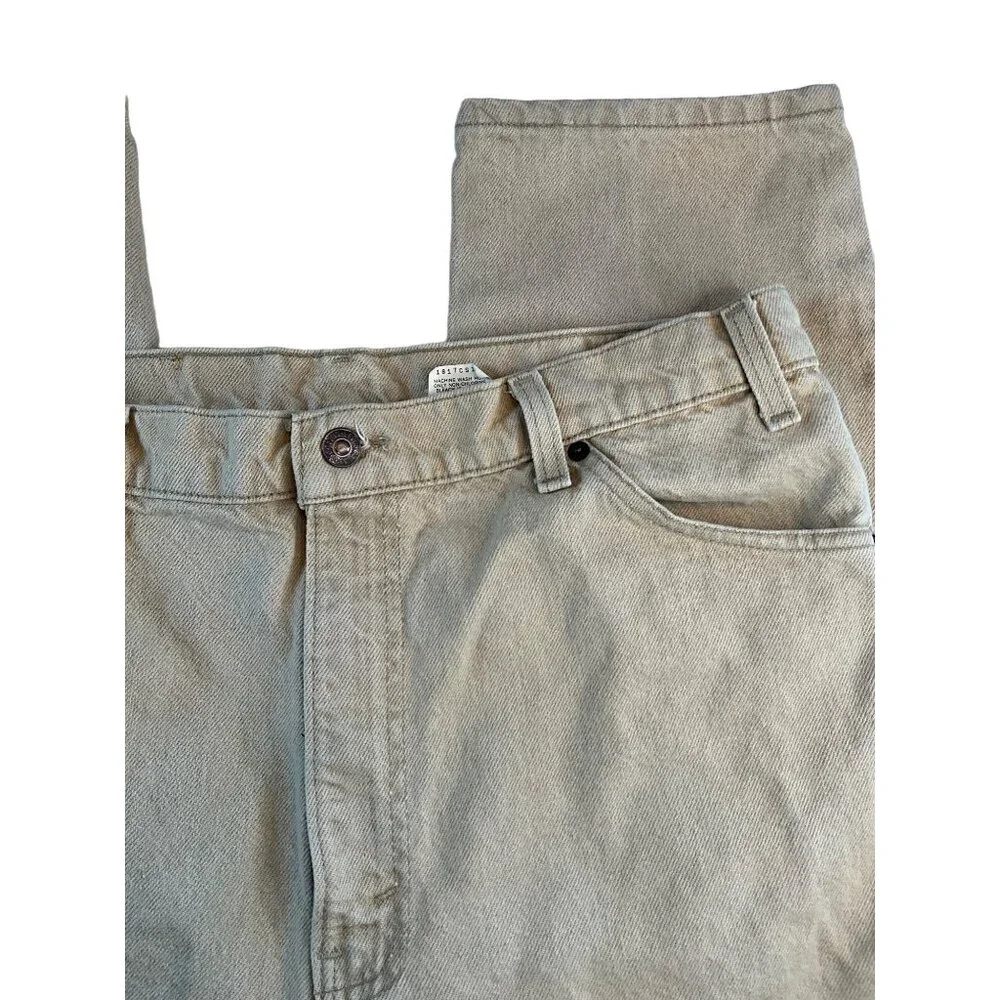 Levi's 550 Tan Made in USA Orange Tag 11/93 36x32‎ Minor imperfections